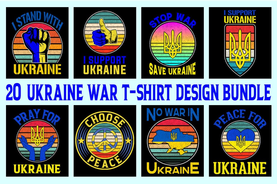 Ukraine Bundle Svg Png Designs We Stand With Ukraine Choose