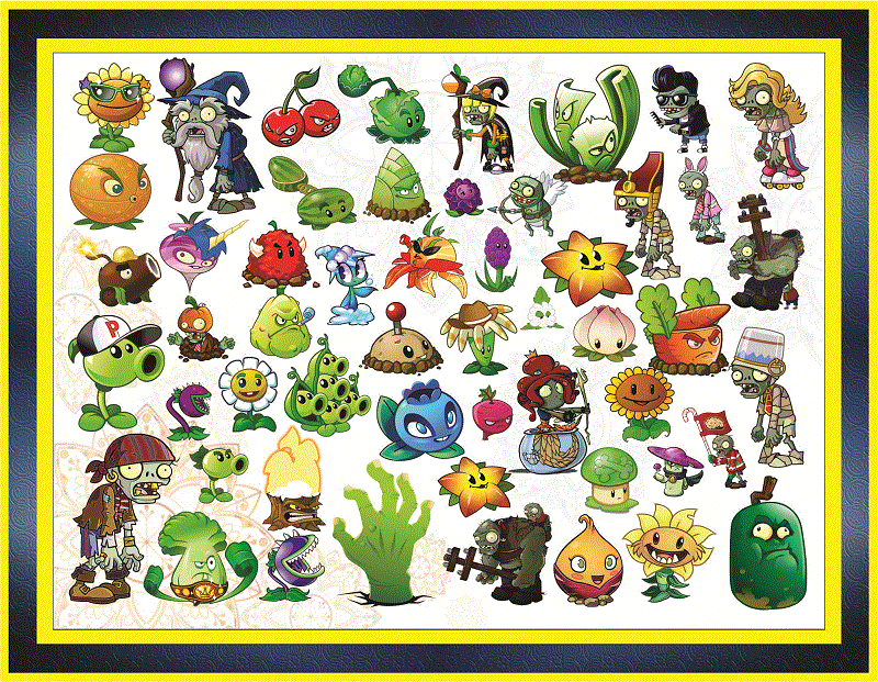 Plants Vs Zombies Clipart Png Bundle Plants Vs Zombies Characters