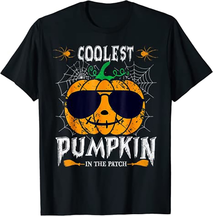 Coolest Pumpkin In The Patch Vintage Pumpkin Halloween Buy T Shirt