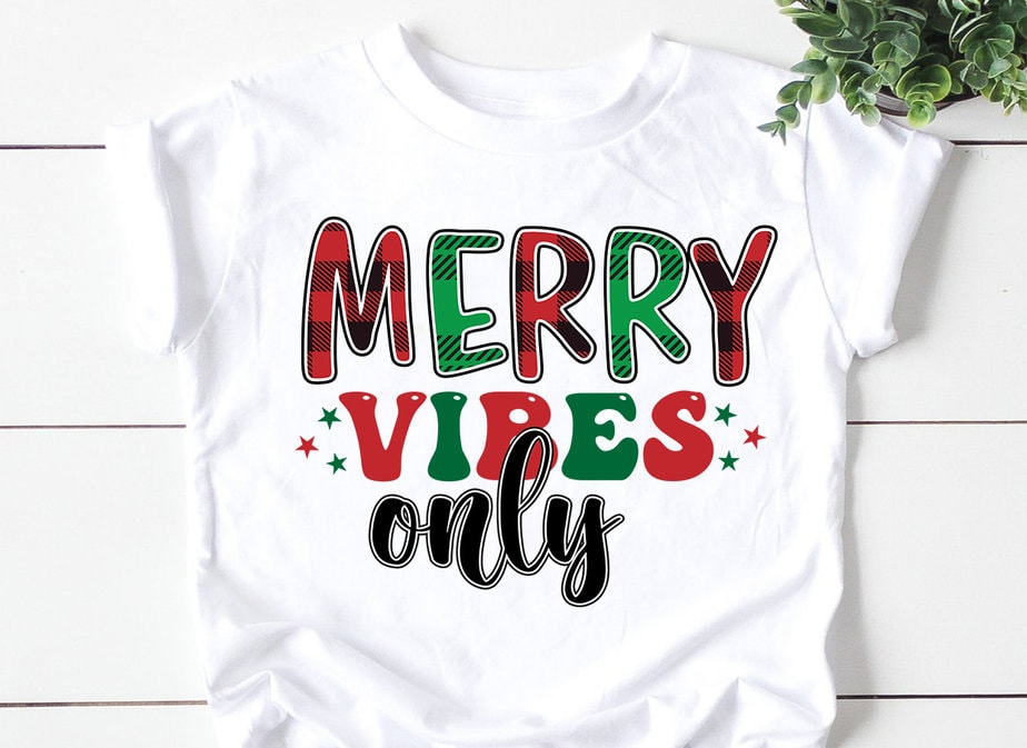 Merry Vibes Only Buy T Shirt Designs