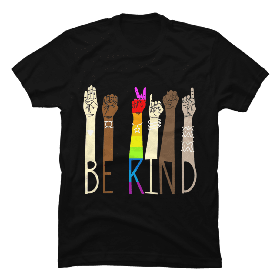 Be Kind Sign Language Hand Talking LGBT Gay Les Pride ASL Buy T Shirt