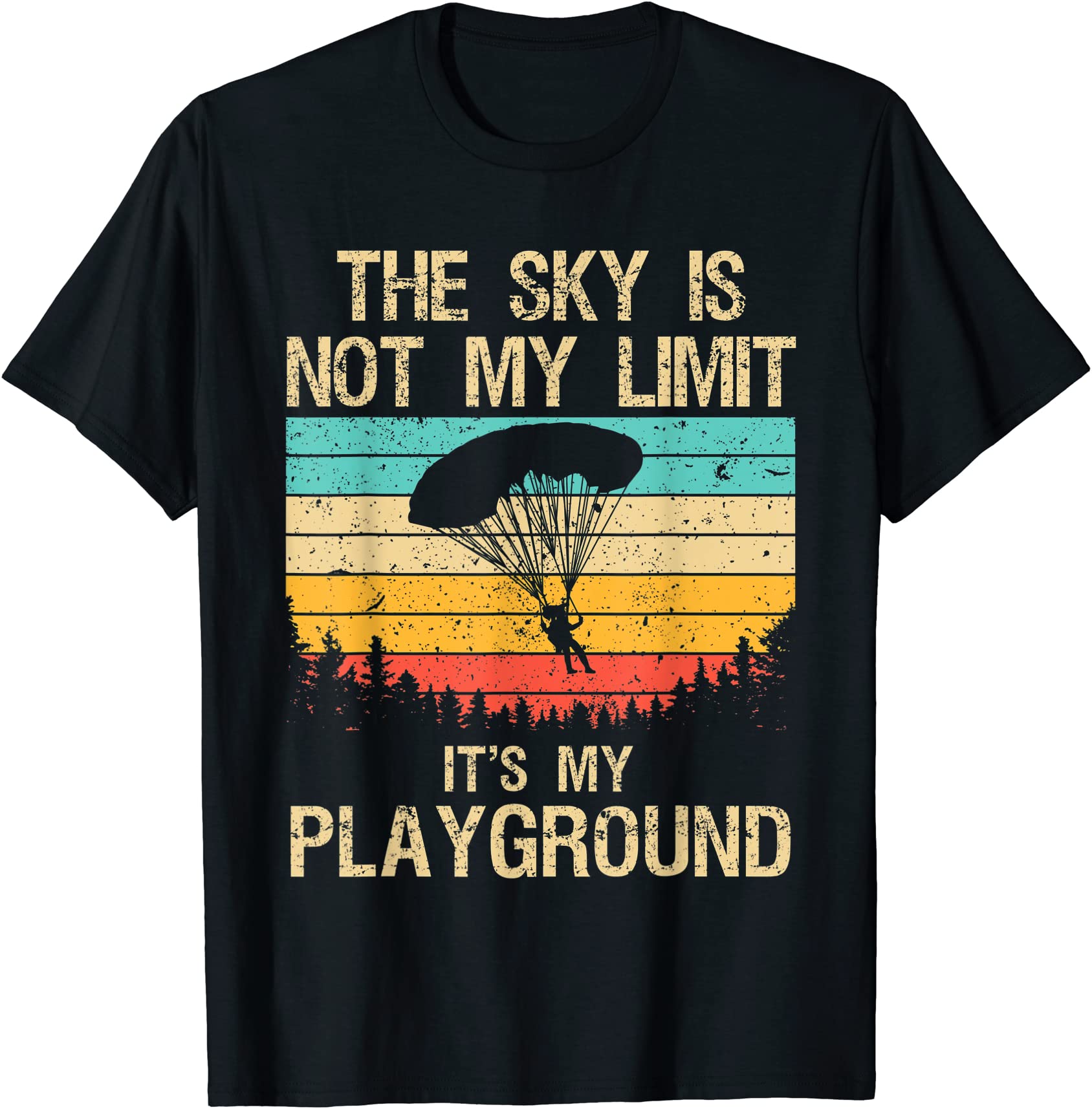 Cool Skydiving Art For Men Women Skydive Parachute Skydiver T Shirt