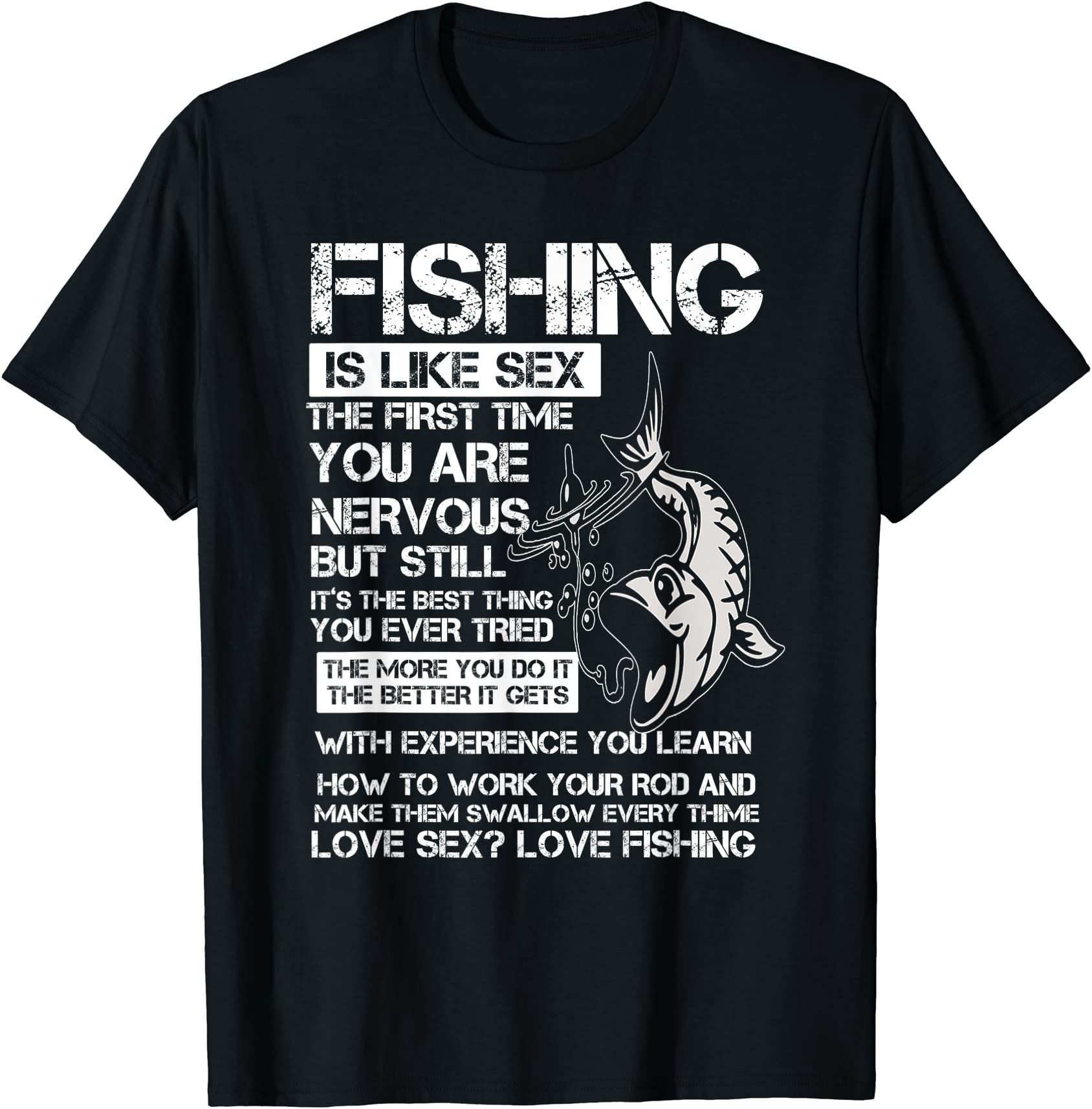 Fishing Is Like Sex T Shirt Love Fishing Love Sex Men Buy T Shirt Designs