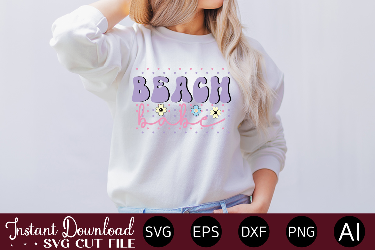 Beach Babe T Shirt Design Summer Bundle Svg Beach Svg Summertime Svg