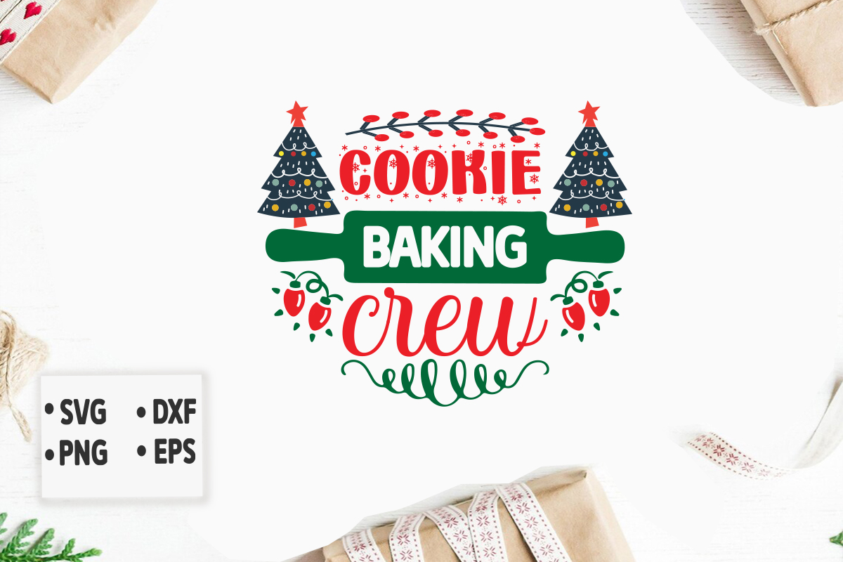 Cookie Baking Crew Svg Merry Christmas SVG Design Merry Christmas