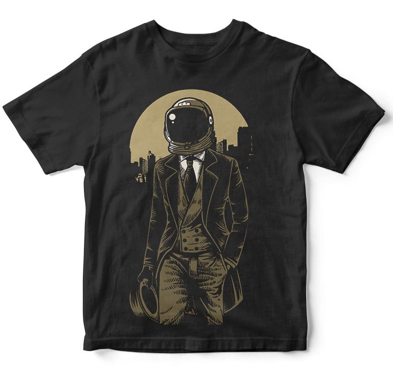 t-shirt vector Classic Astronaut t shirt design