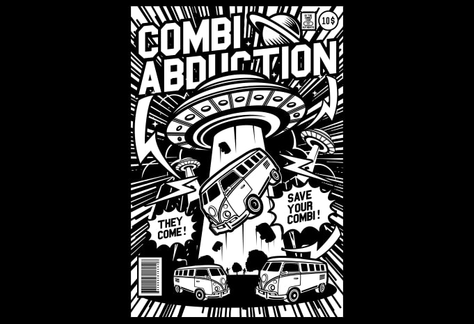 Combi Abduction graphic t-shirt design - Buy t-shirt designs