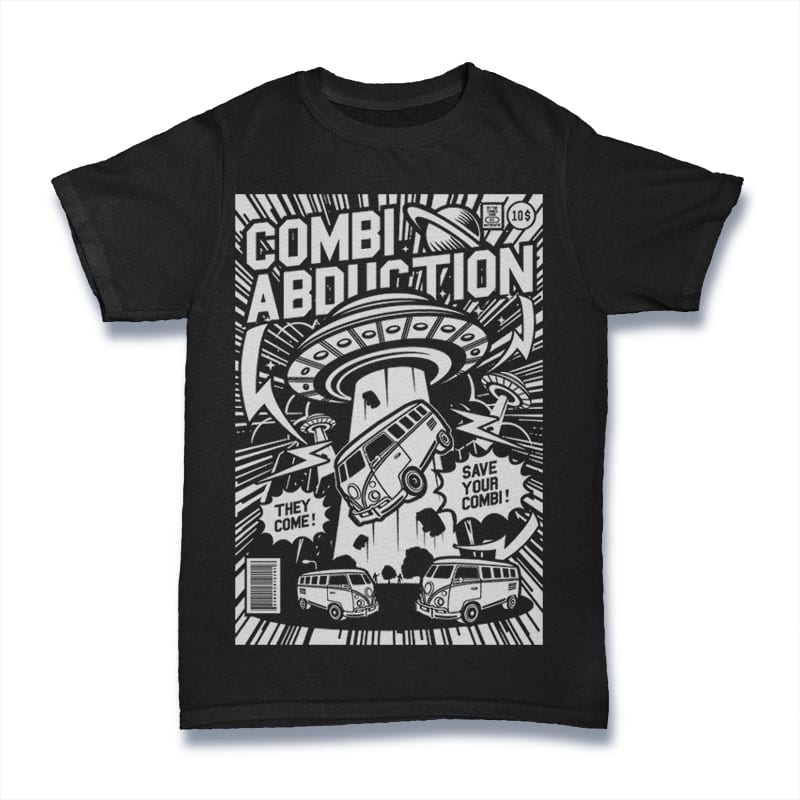 Combi Abduction graphic t-shirt design - Buy t-shirt designs