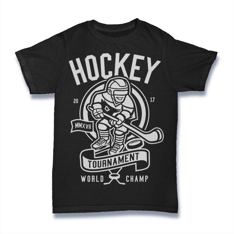 Ice Hockey T-shirt Design Vector Graphic Graphic by Unique T-shirt Design ·  Creative Fabrica