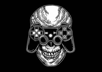 Skull Gamers t shirt design