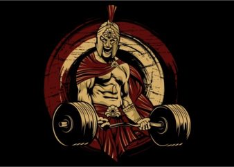 Spartan Gym vector t-shirt design
