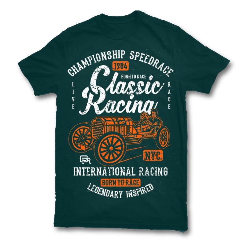 Classic Racing t shirt design - Buy t-shirt designs