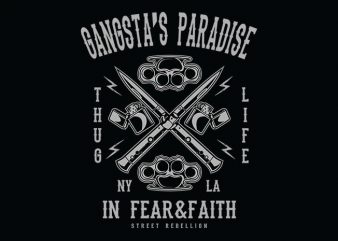 Gangsta’s Paradise t shirt design