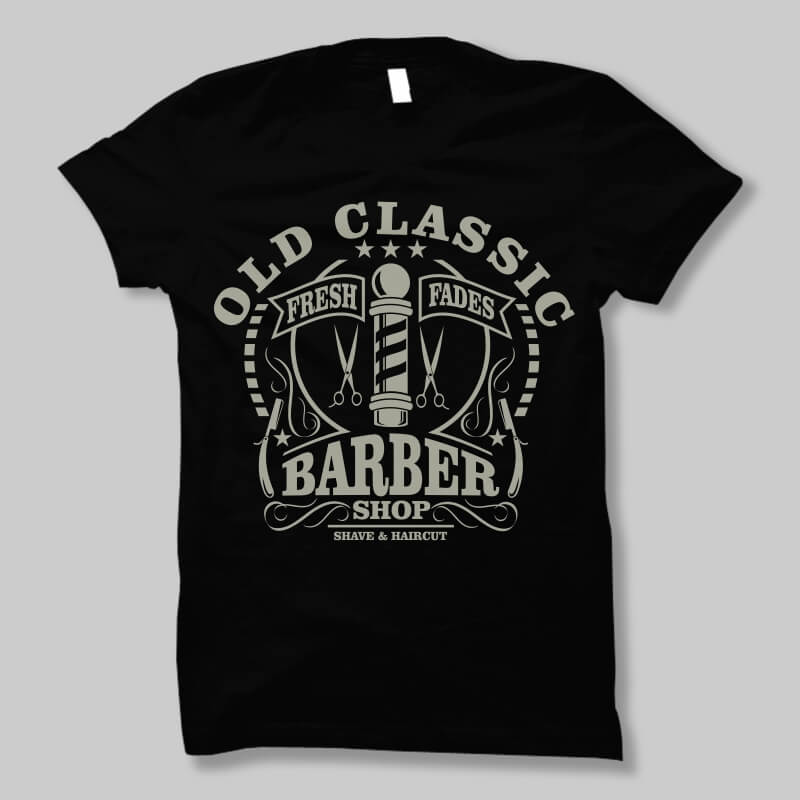 Old Classic Barber t shirt design buy t shirt design