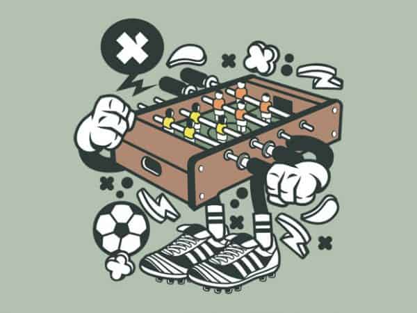 Football table print ready shirt design