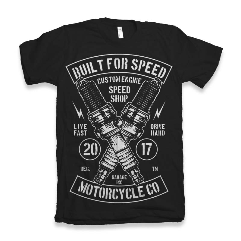 Built For Speed t-shirt design t shirt designs for teespring