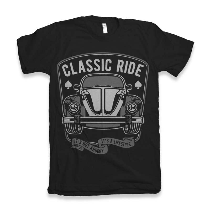 Classic Ride Graphic tee design vector shirt designs