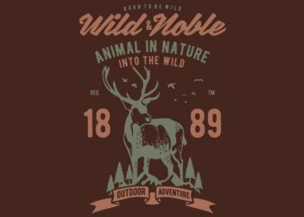 Wild And Noble t-shirt design