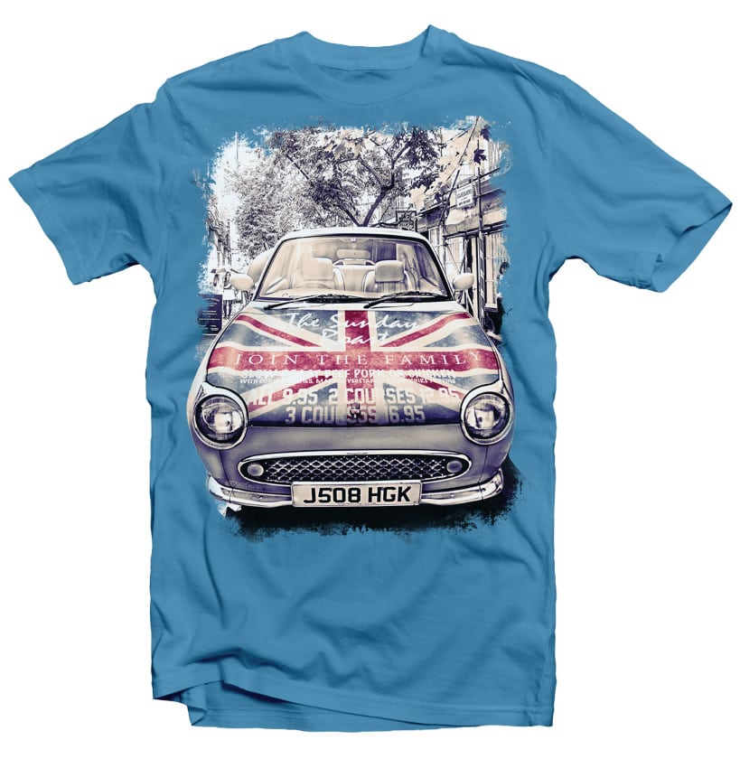 London Car t-shirt designs for merch by amazon