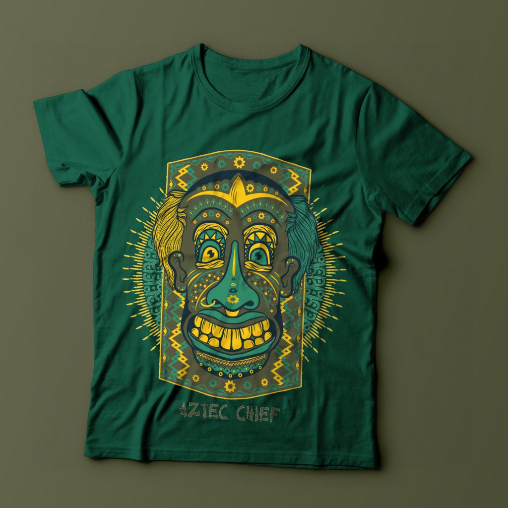 Aztec Chief Tshirt Design tshirt factory