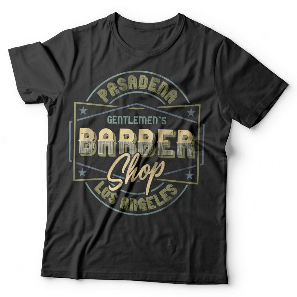 Barber Shop label commercial use t-shirt design - Buy t-shirt designs