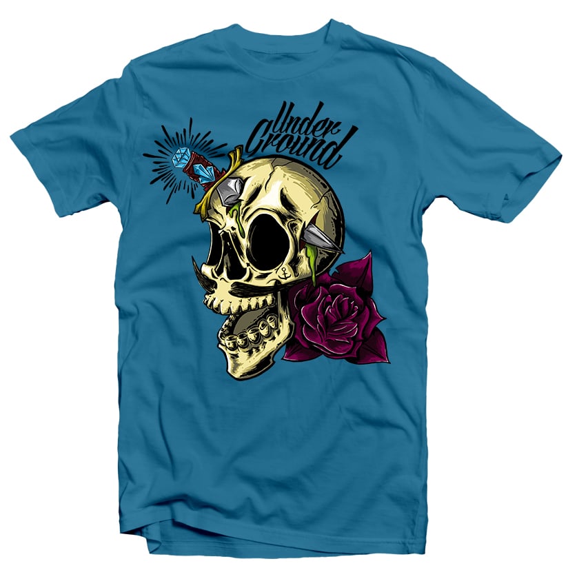 Skull Underground buy t shirt design artwork - Buy t-shirt designs