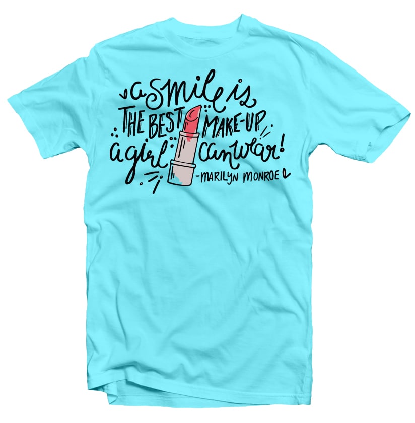 Make up Smile buy t shirt design