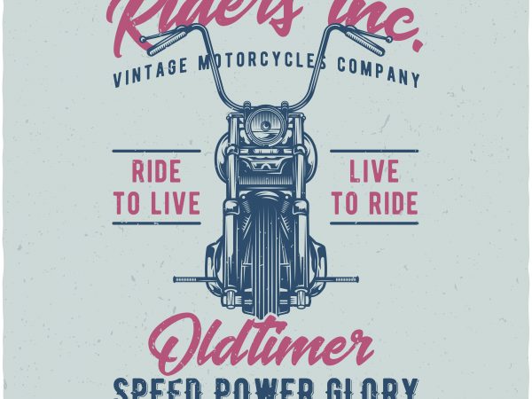 Oldtimer vector shirt design