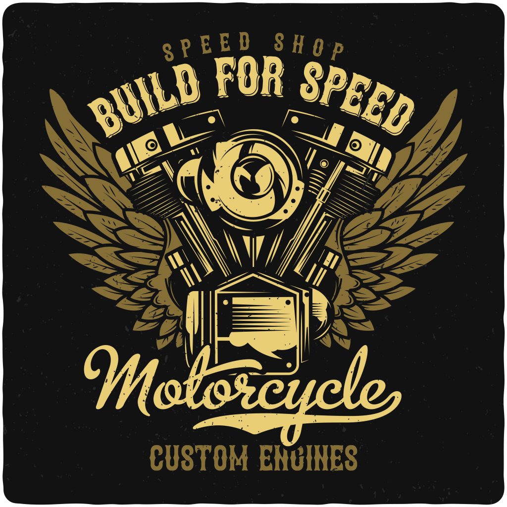 Motorcycle engine tshirt design for sale - Buy t-shirt designs