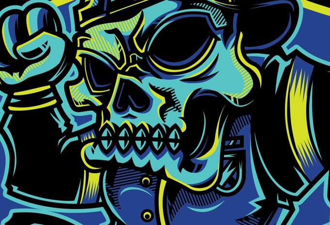 Download SWG Urban Skull tshirt design vector - Buy t-shirt designs