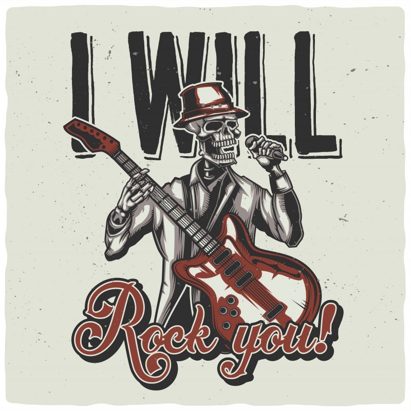 i-will-rock-you-vector-t-shirt-design-template-buy-t-shirt-designs