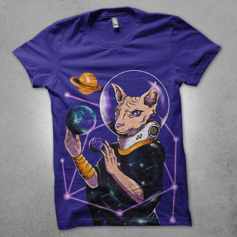 galacticat t shirt design png