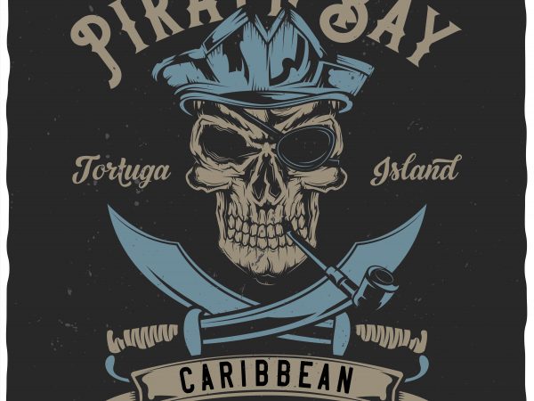 PIRATE buy t shirt design for commercial use - Buy t-shirt designs