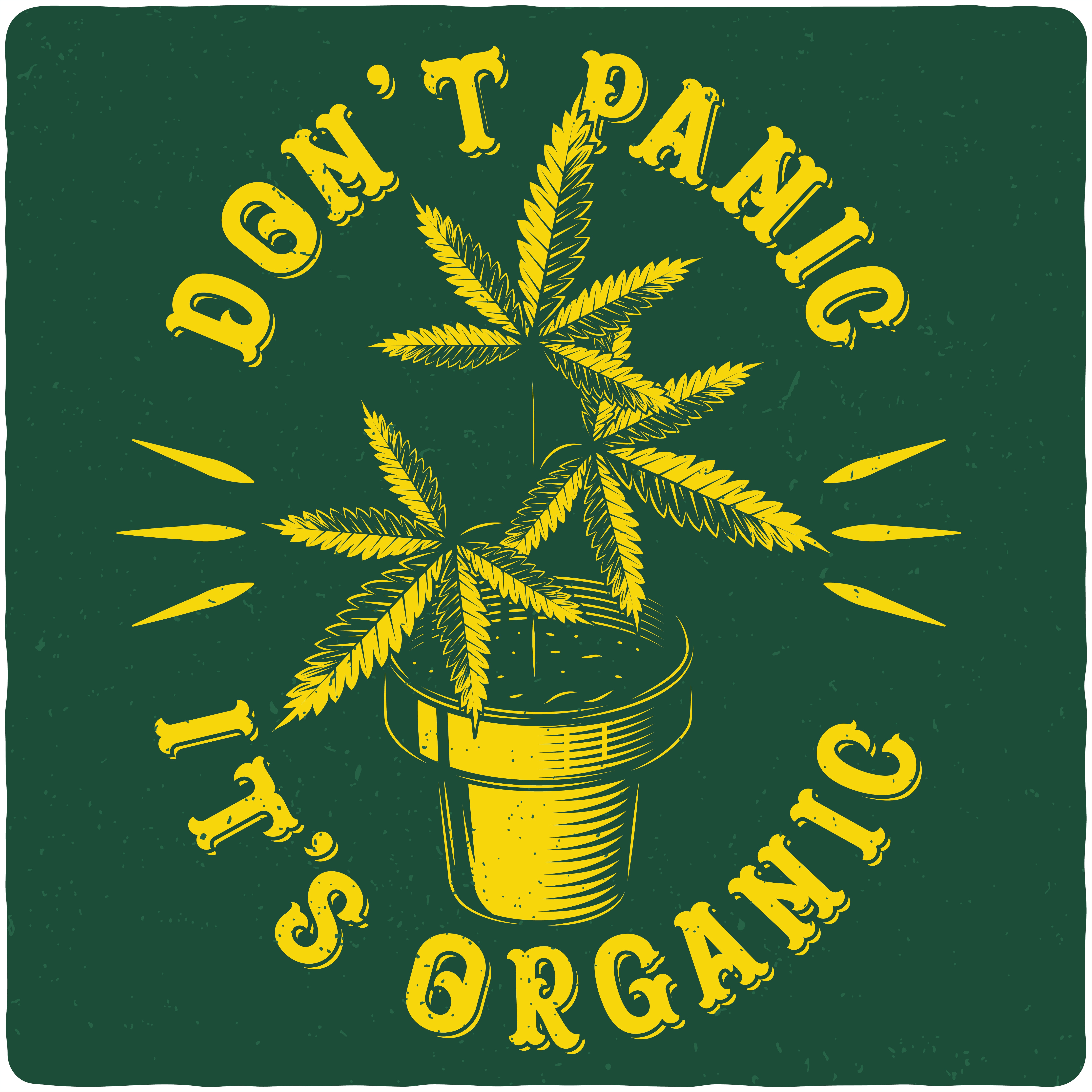 Don't panic it's organic. Vector t-shirt design - Buy t-shirt designs