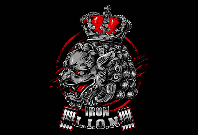 iron lion t shirt