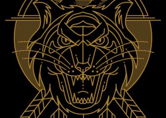 Tiger Killer vector shirt design