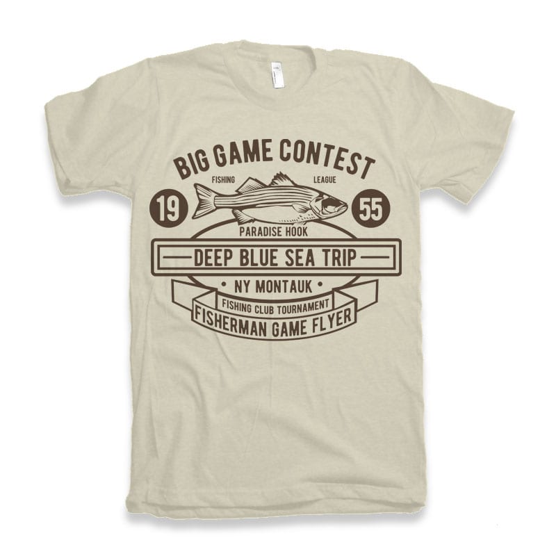Big Game Contest Fishing t-shirt design - Buy t-shirt designs