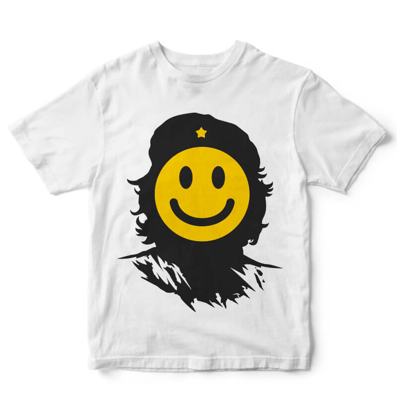 Che Smile tshirt design t shirt designs for printify