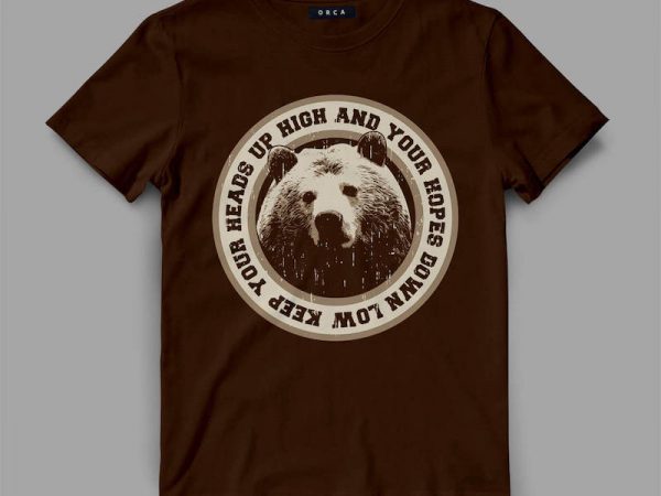 Bear Head Graphic tee design - Buy t-shirt designs