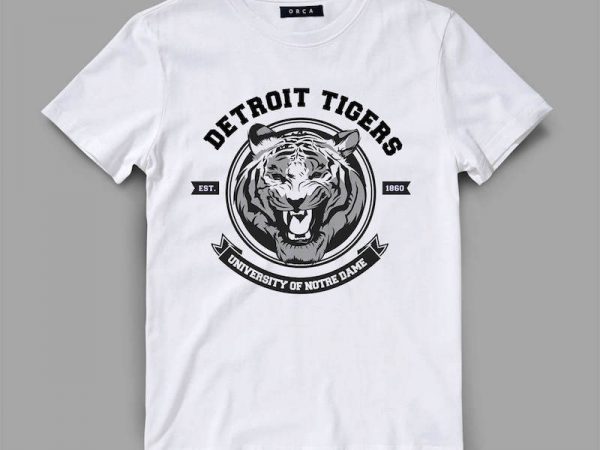Tiger Shirt Design Vector File Stock Vector by ©blackstroke 181343910