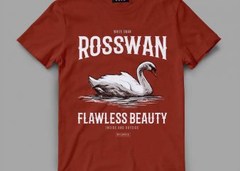 swan beauty Vector t-shirt design