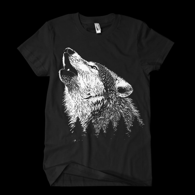 Wolf t shirt design png - Buy t-shirt designs