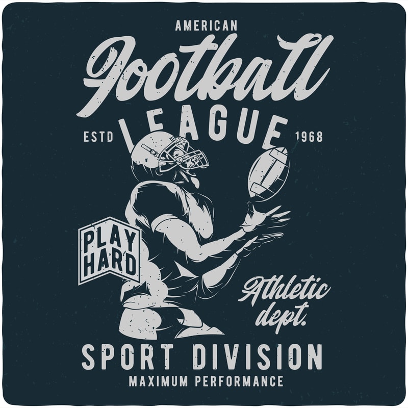 American football T-Shirt Design 13974403 Vector Art at Vecteezy