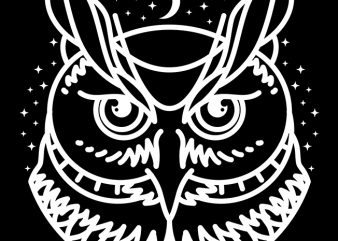 Owl vector t-shirt design