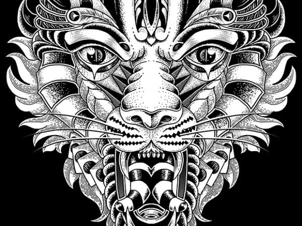 Roar t-shirt design for commercial use