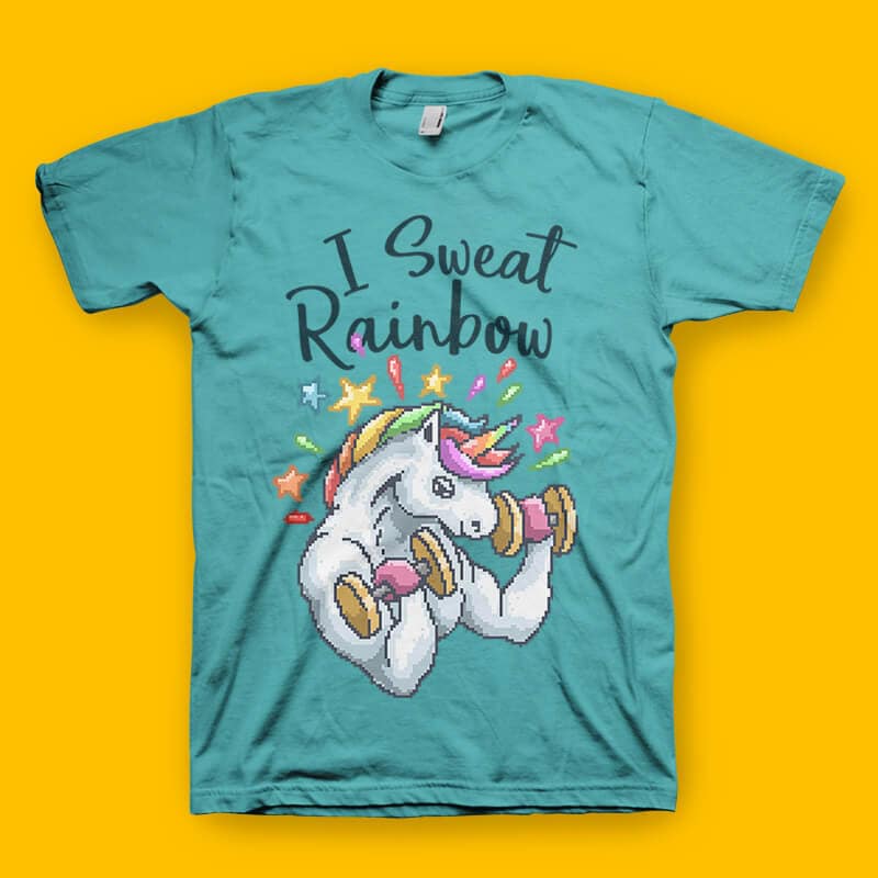 rainbow t shirt design