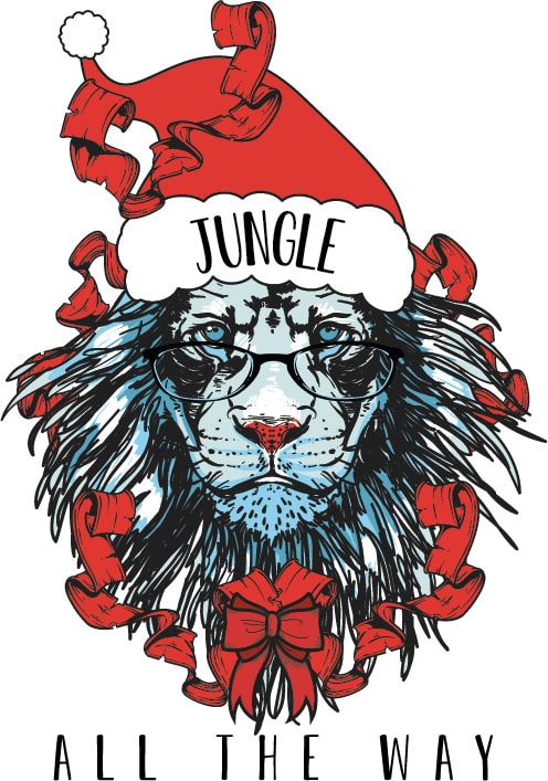 Jungle all the way t shirt designs for print on demand