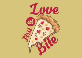 Love At First Bite Graphic t-shirt design