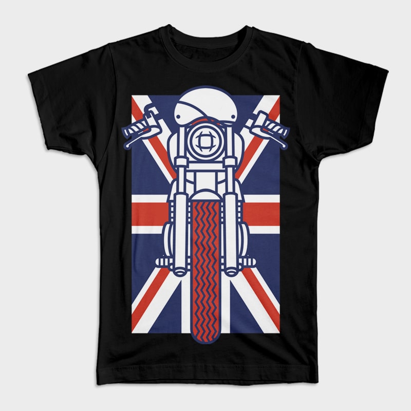 British Biker t shirt design for sale - Buy t-shirt designs