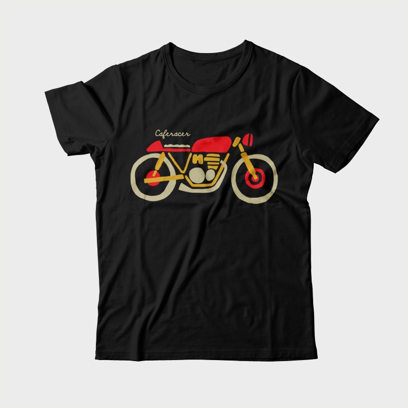 Caferacer vector shirt designs